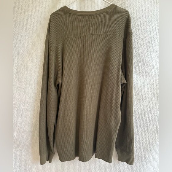 Lucky Brand Men’s Vintage Inspired Green Long Sleeve Thermal Shirt Size: XXL - Picture 2 of 8